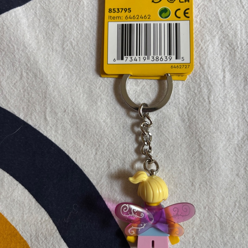 LEGO BUNDLE OF 5  Butterfly Girl items: Plush, Throw, Keychain, Landyard, Bag. - Picture 4 of 10